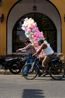 Cotton Candy Vendor, Masaya, Nicaragua